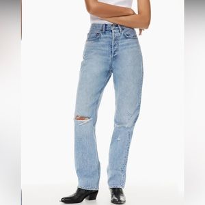 Aritzia Denim Forum The Joni High Rise Loose Jeans 29L